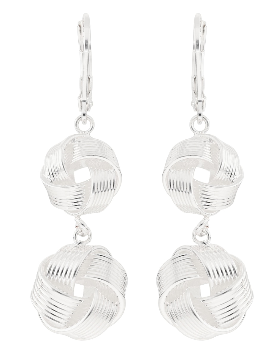 Aretes de nudo Basic Metal Ears M1 con acabado brillante 1