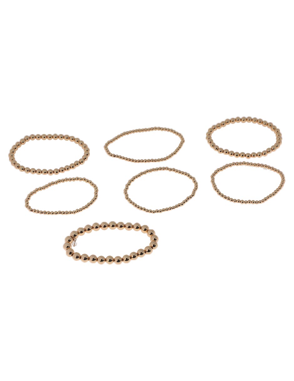 Set pulsera Basic Gold con acabado brillante