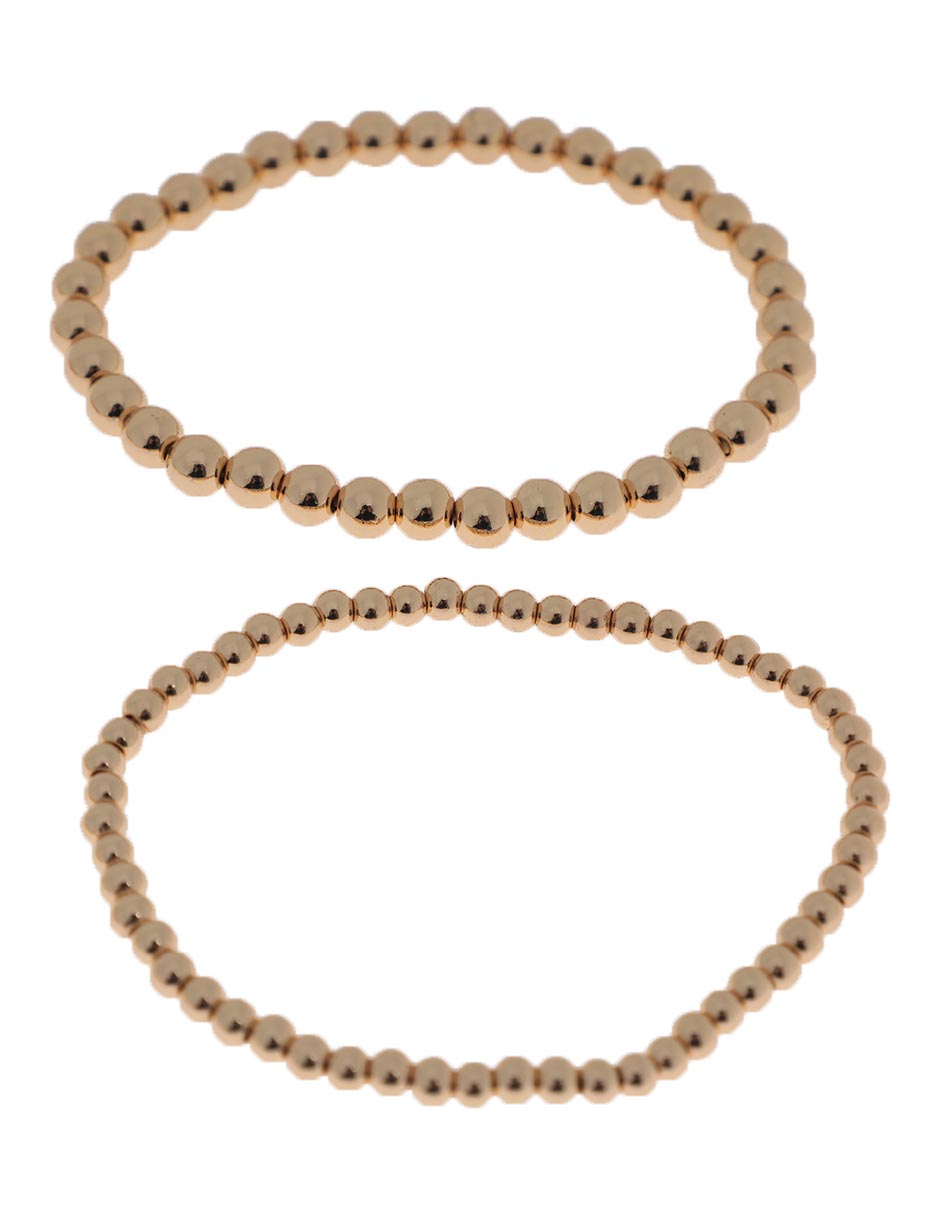 Set pulsera Basic Gold con acabado brillante 3