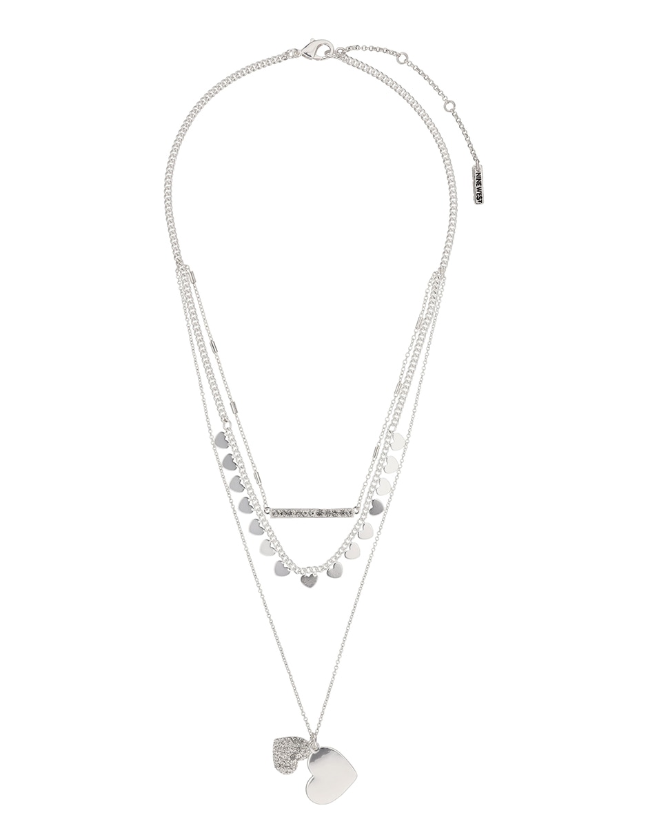 Collar de varios hilos de corazón