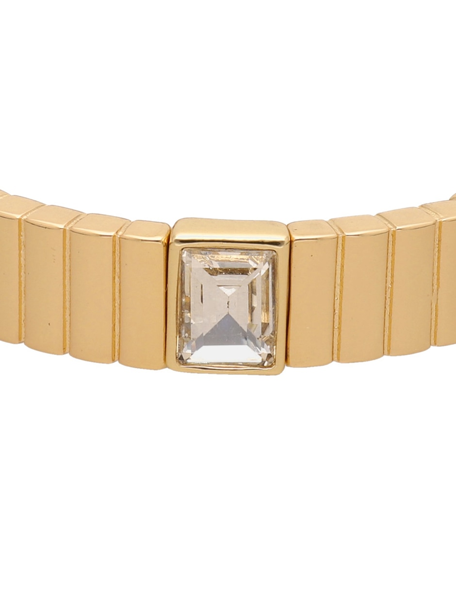 Pulsera Gold Bar Social con acabado brillante 4