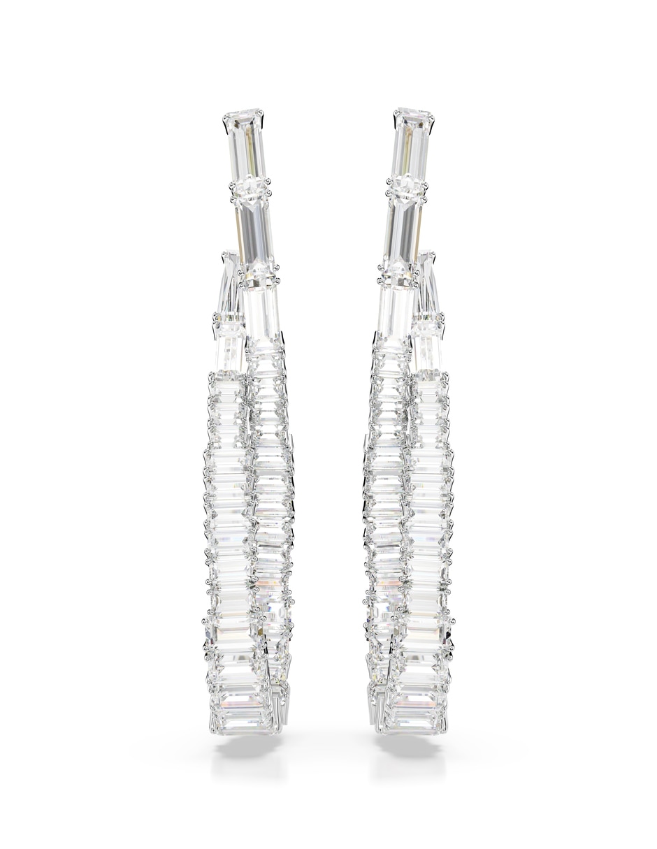 Aretes de infinito con acabado brillante