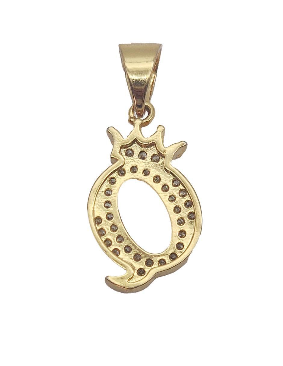 Collar con dije de letra q Letras de oro laminado 10 K 6