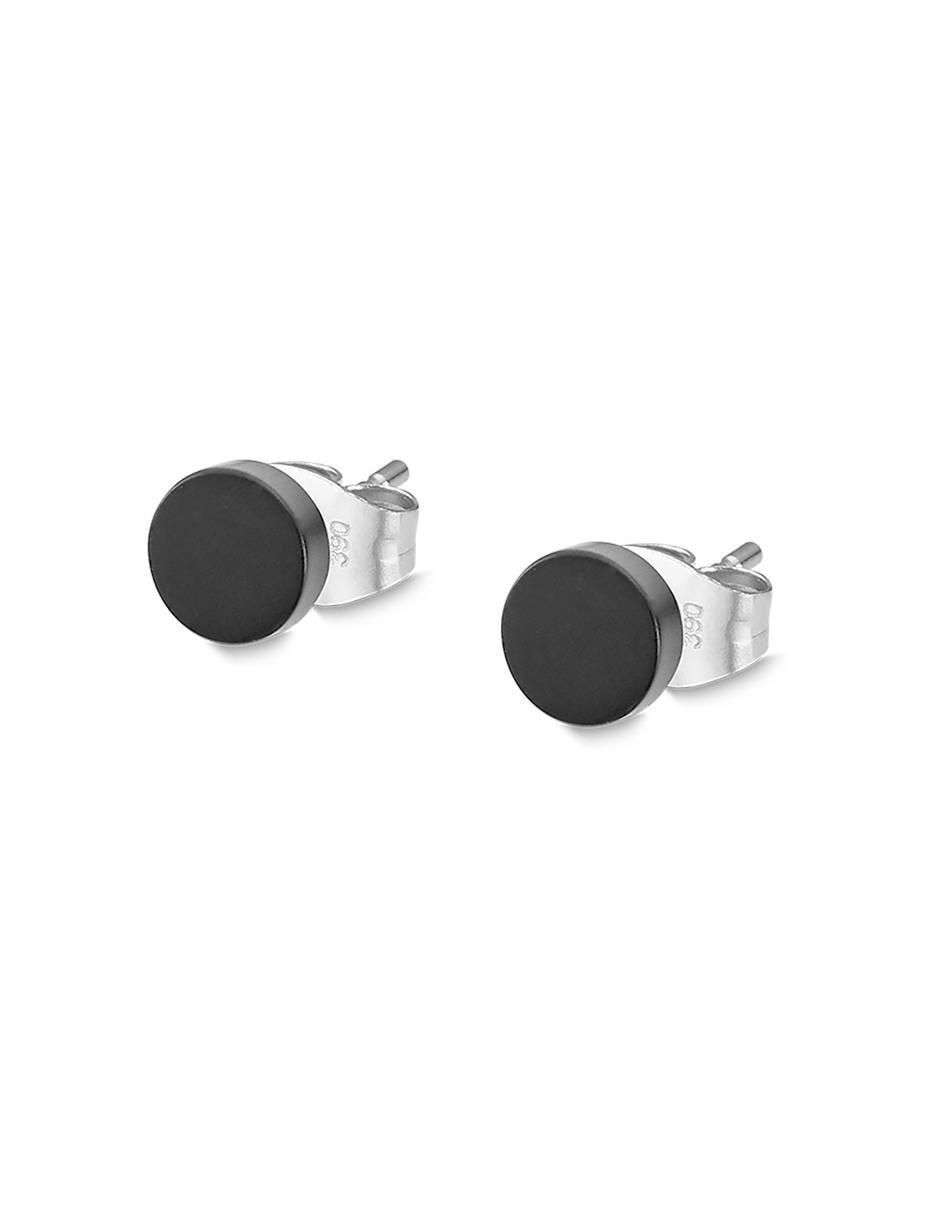 Aretes redondos con acabado brillante