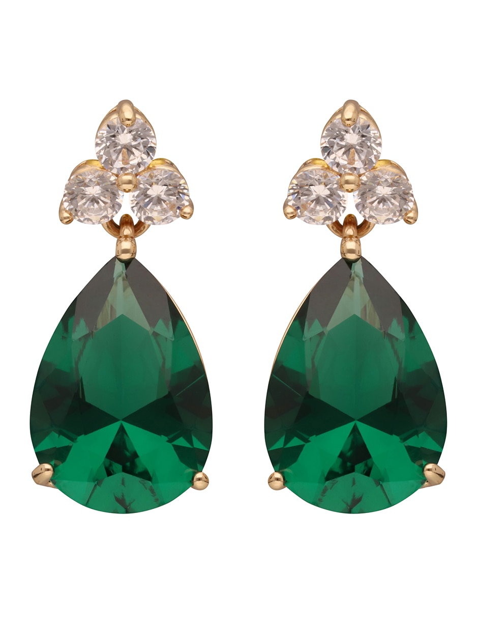 Aretes de gota Candlelit Wishes con acabado pavé circonita 1