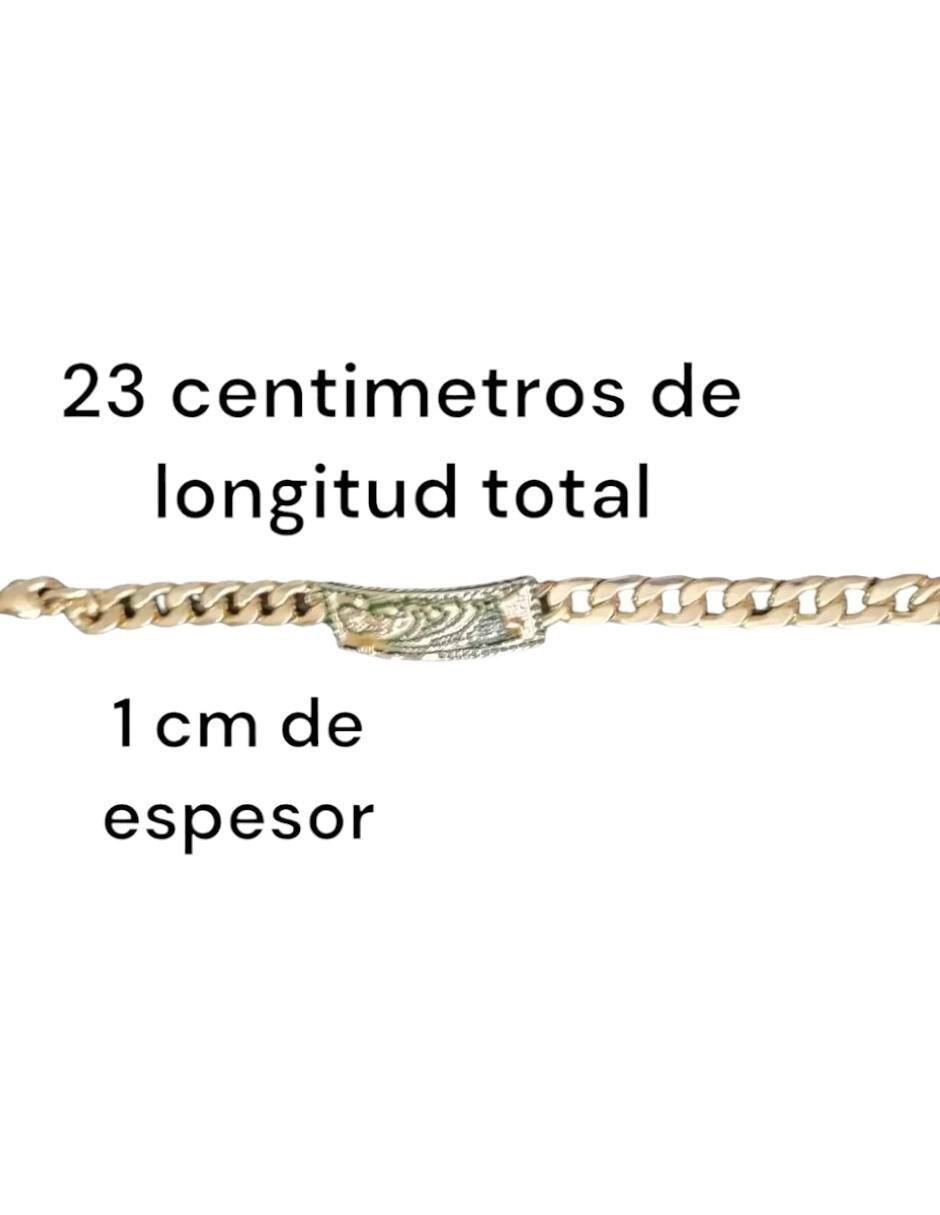 Brazalete con acabado chapa de oro 5