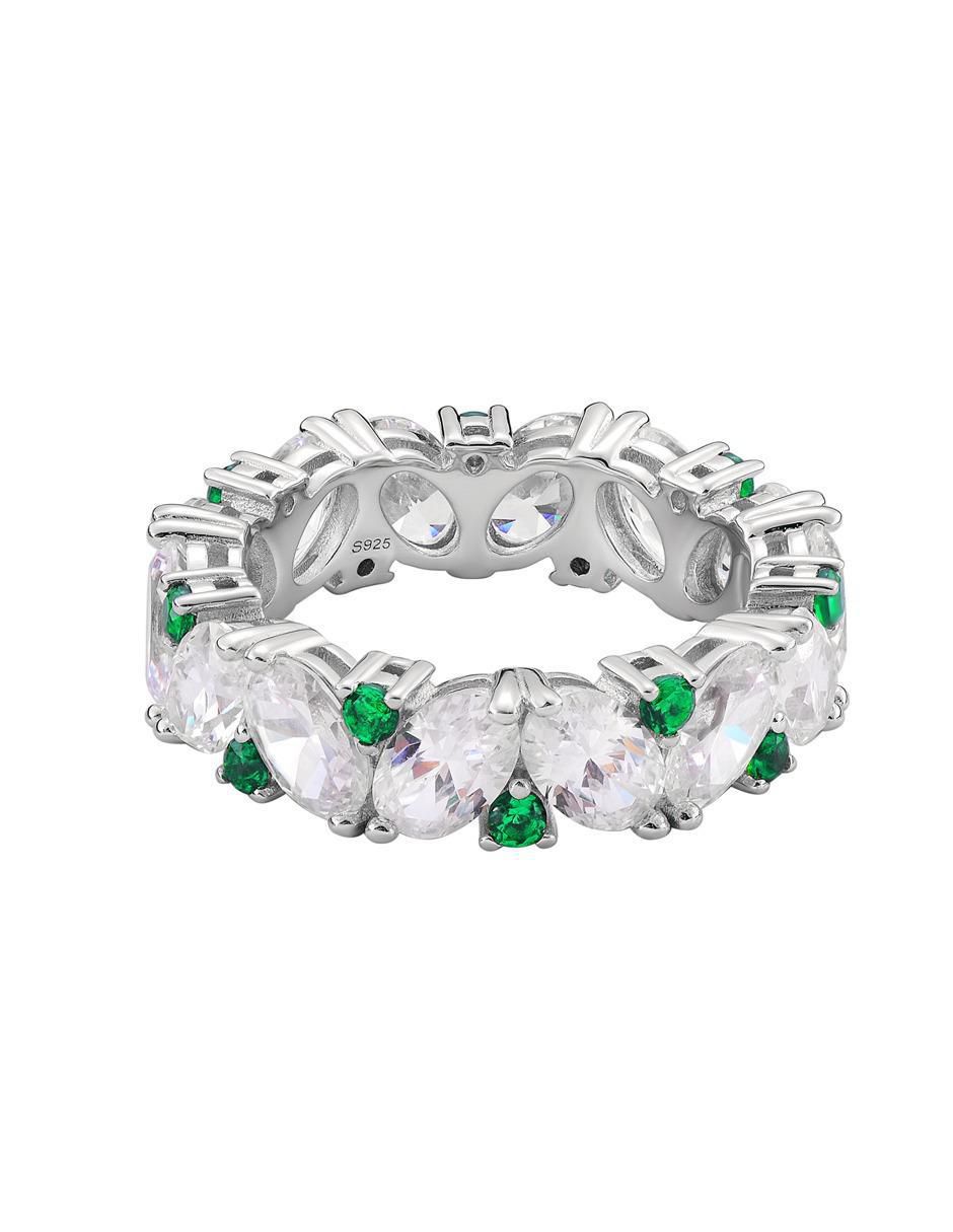 Anillo P 925 de plata zirconia brillante Anillo P 925 de plata zirconia brillante