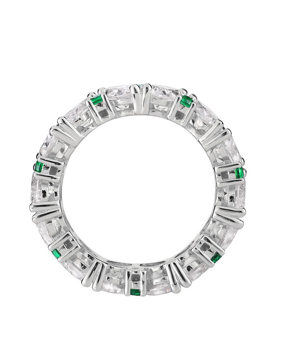 Anillo P 925 de plata zirconia brillante 2