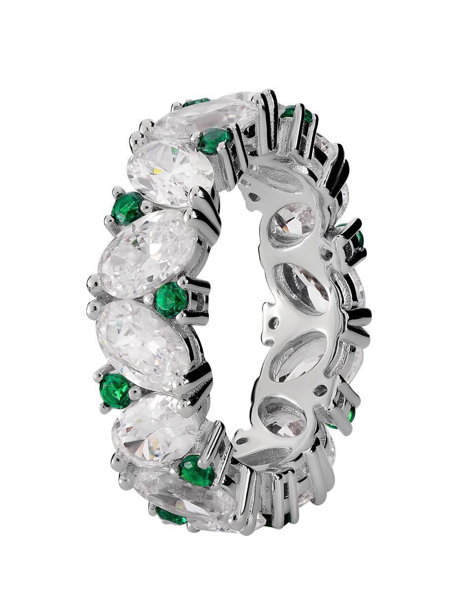 Anillo P 925 de plata zirconia brillante 3