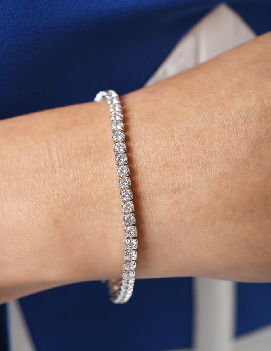 Brazalete de plata con zirconia p 925 3
