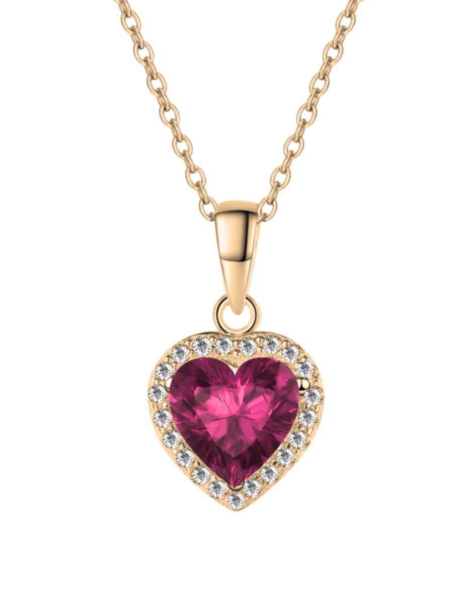 Collar "de (si aplica)" corazón zvezda corazón "de" metal sin kilataje