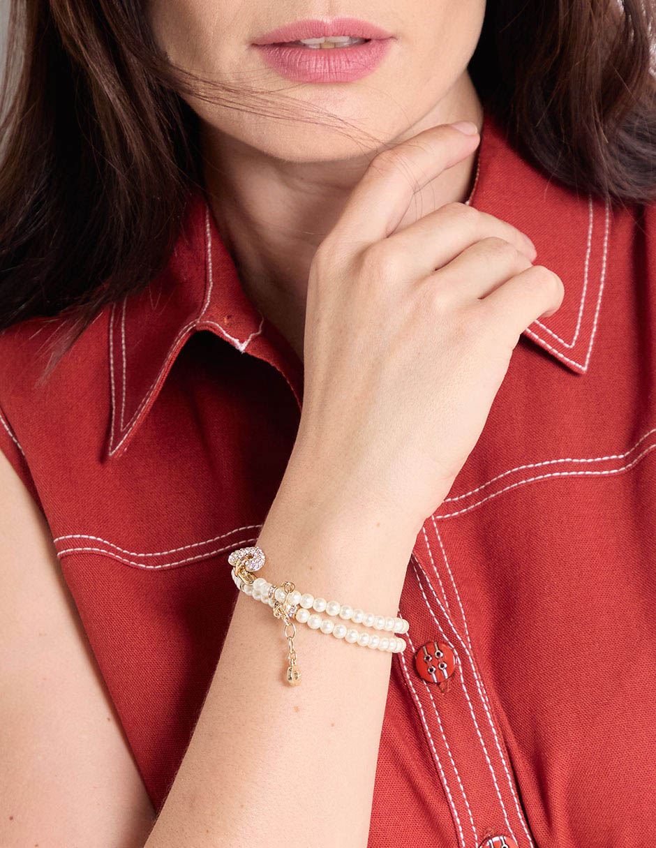 Set pulsera Holiday Hearts con acabado pavé 3