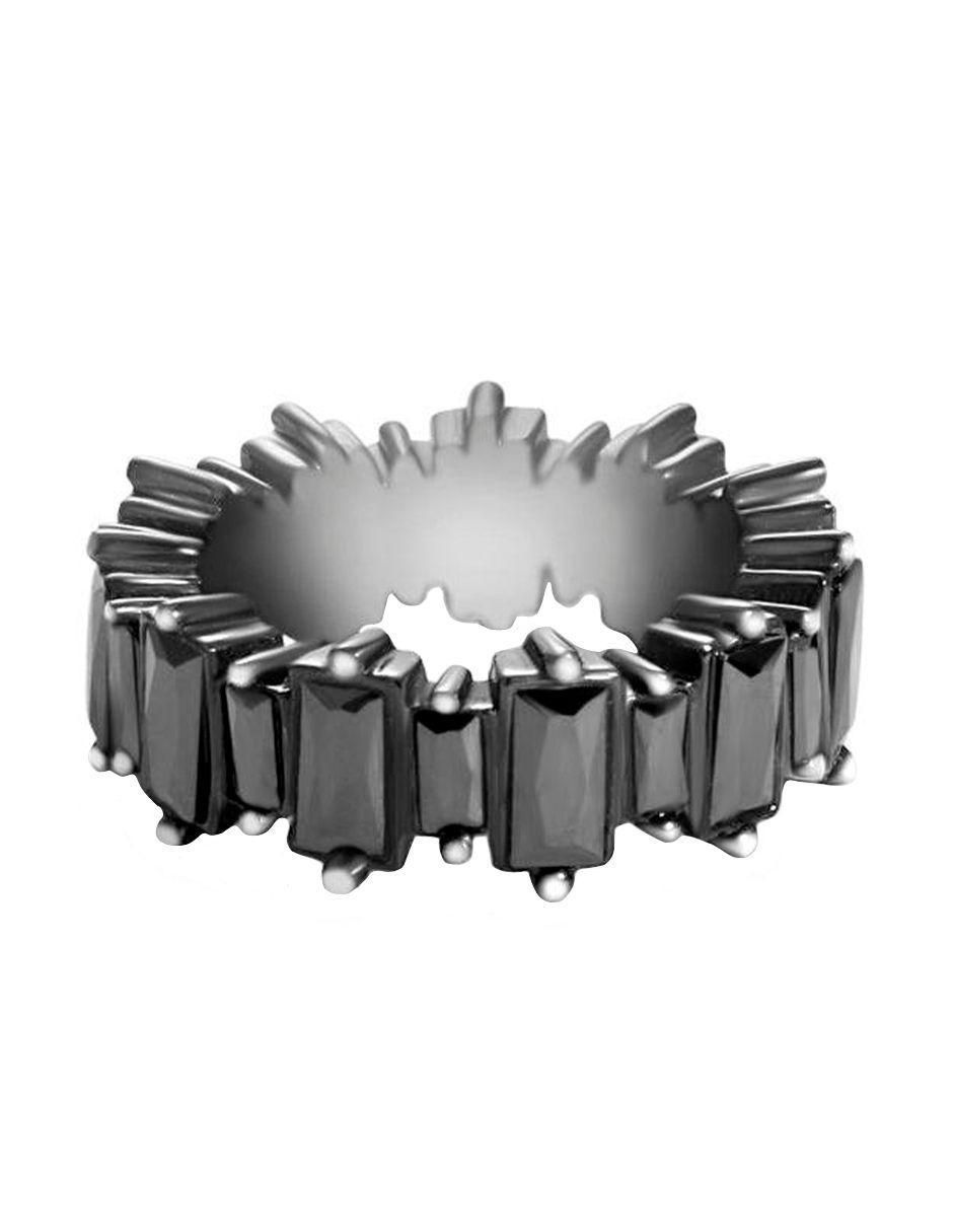 Anillo multi gemas rectangular Luxury zirconia
