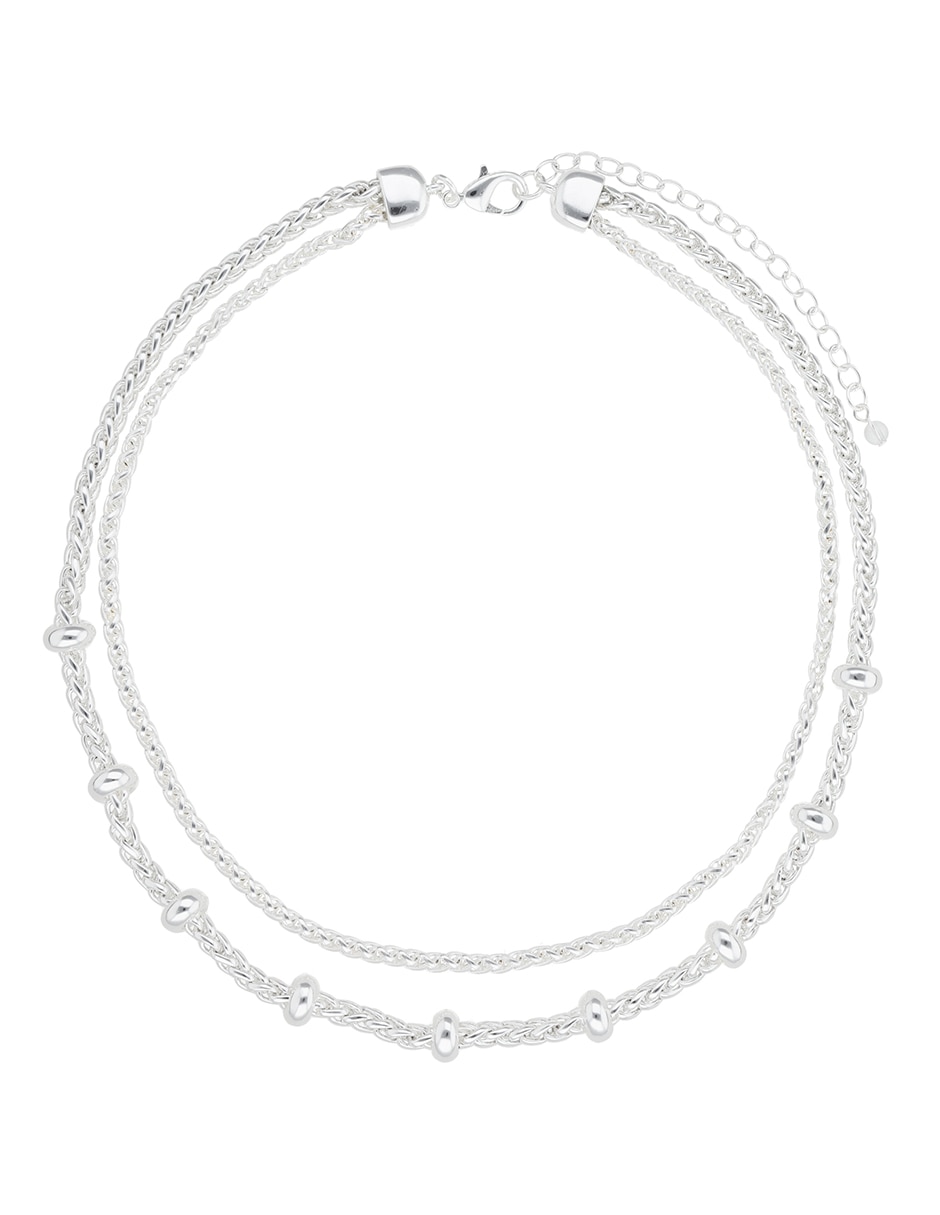 Collar de varios hilos Smooth Silver 2