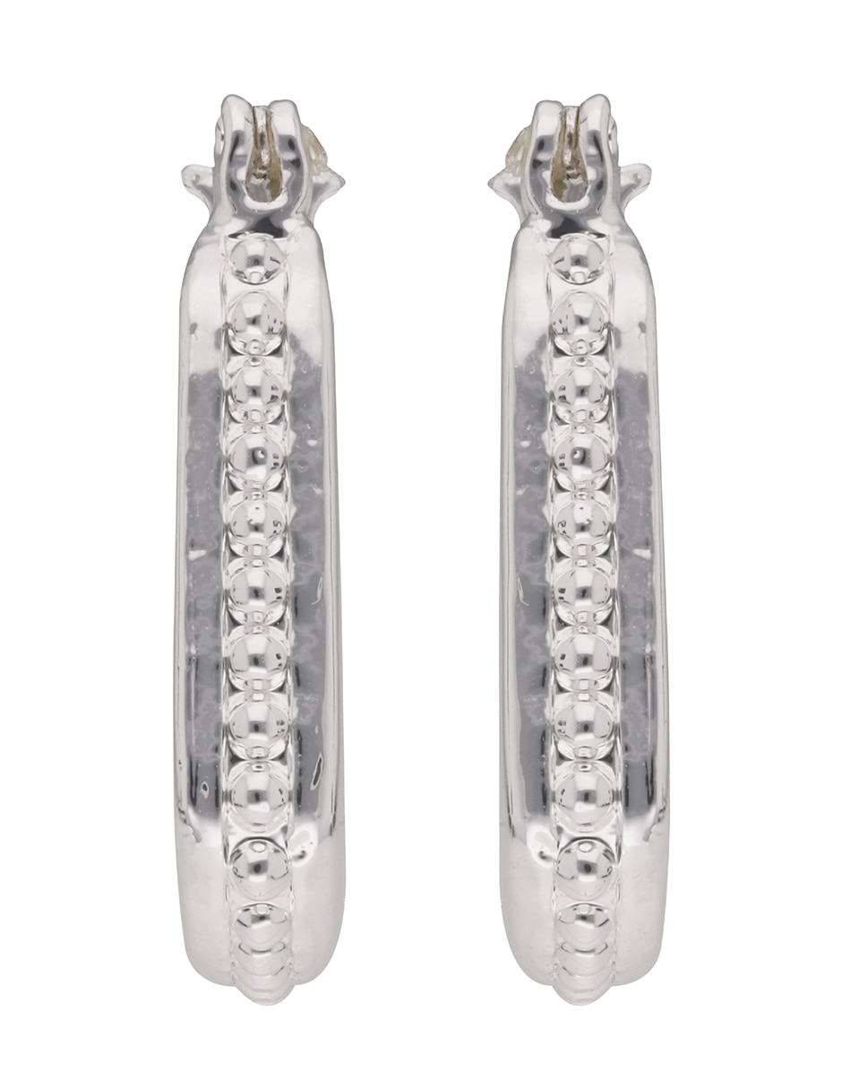 Arracadas cuadrados Basic Metal Ears M2 con acabado brillante