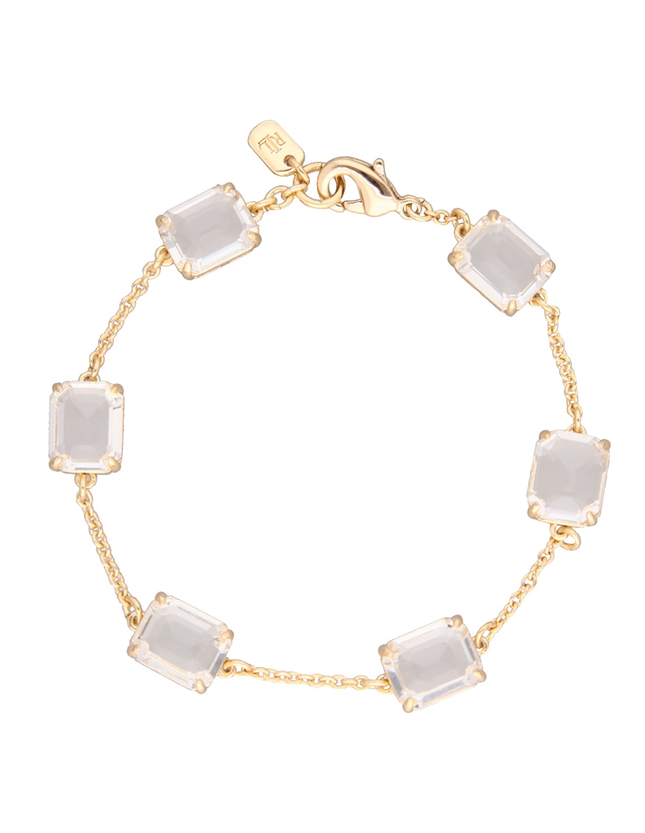 Brazalete con cristal con acabado brillante Brazalete con cristal con acabado brillante