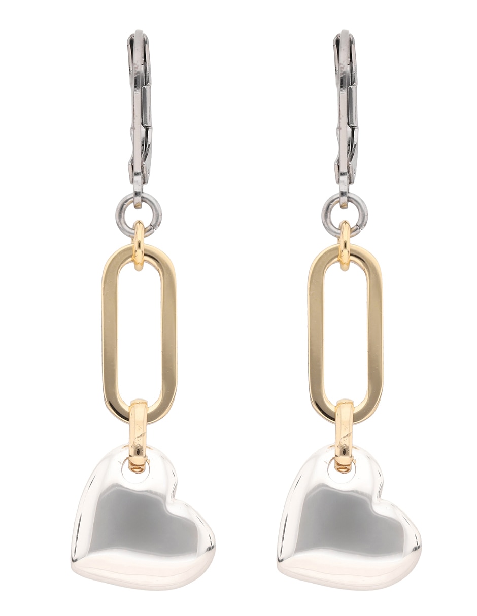 Aretes de corazón Tritone Pear con acabado brillante