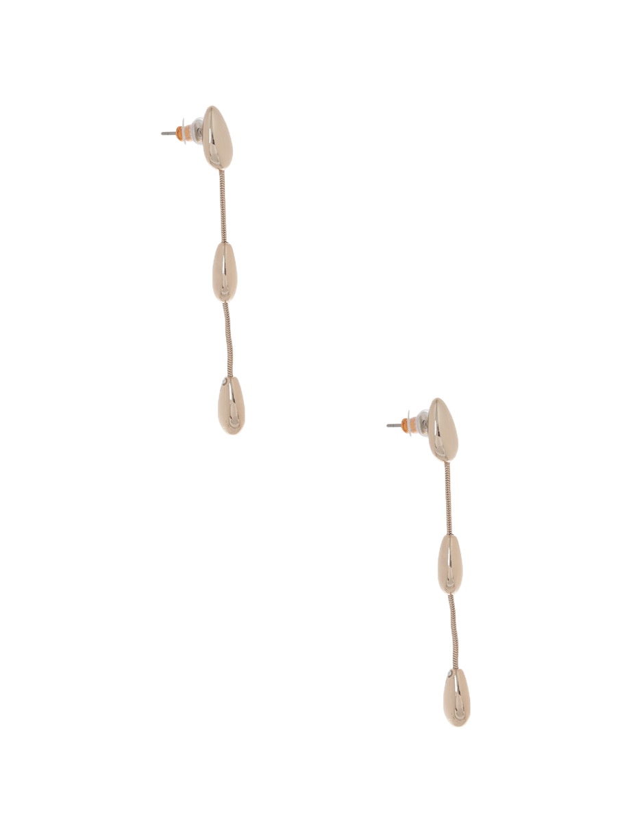 Aretes de gota con acabado brillante 2
