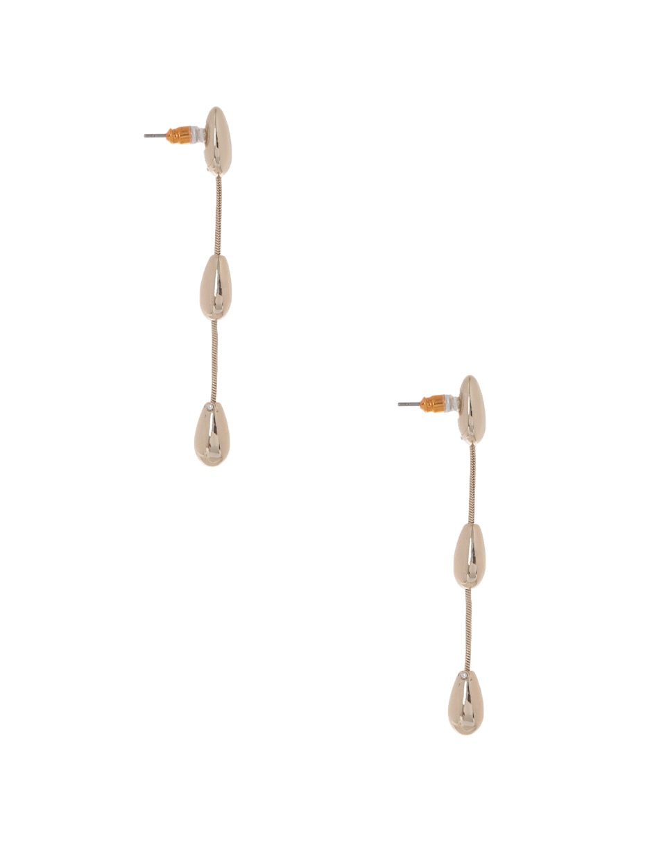Aretes de gota con acabado brillante 3