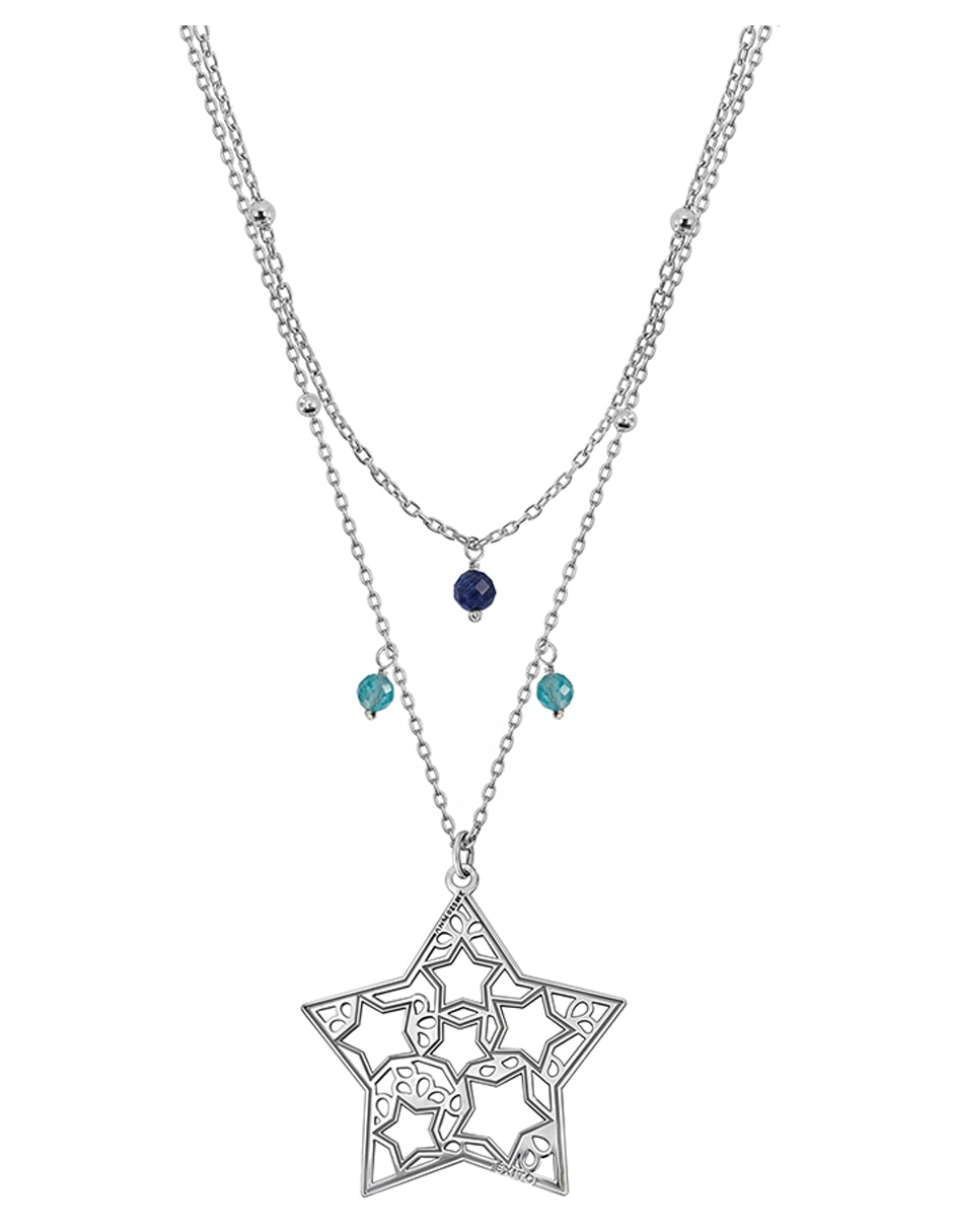 Collar de estrella Deseos de plata P 925