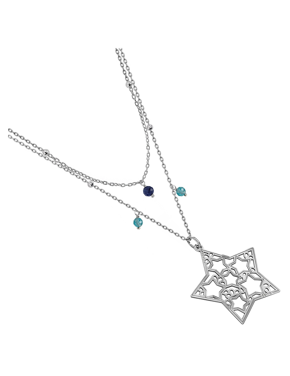Collar de estrella Deseos de plata P 925 2