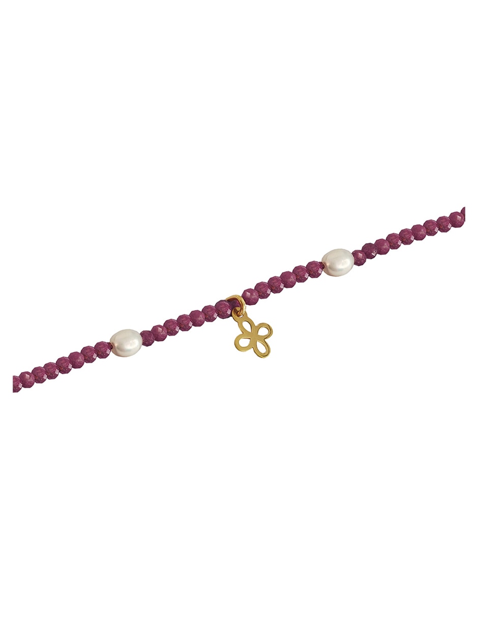 Pulsera de oro 14 k con acabado lustre 2