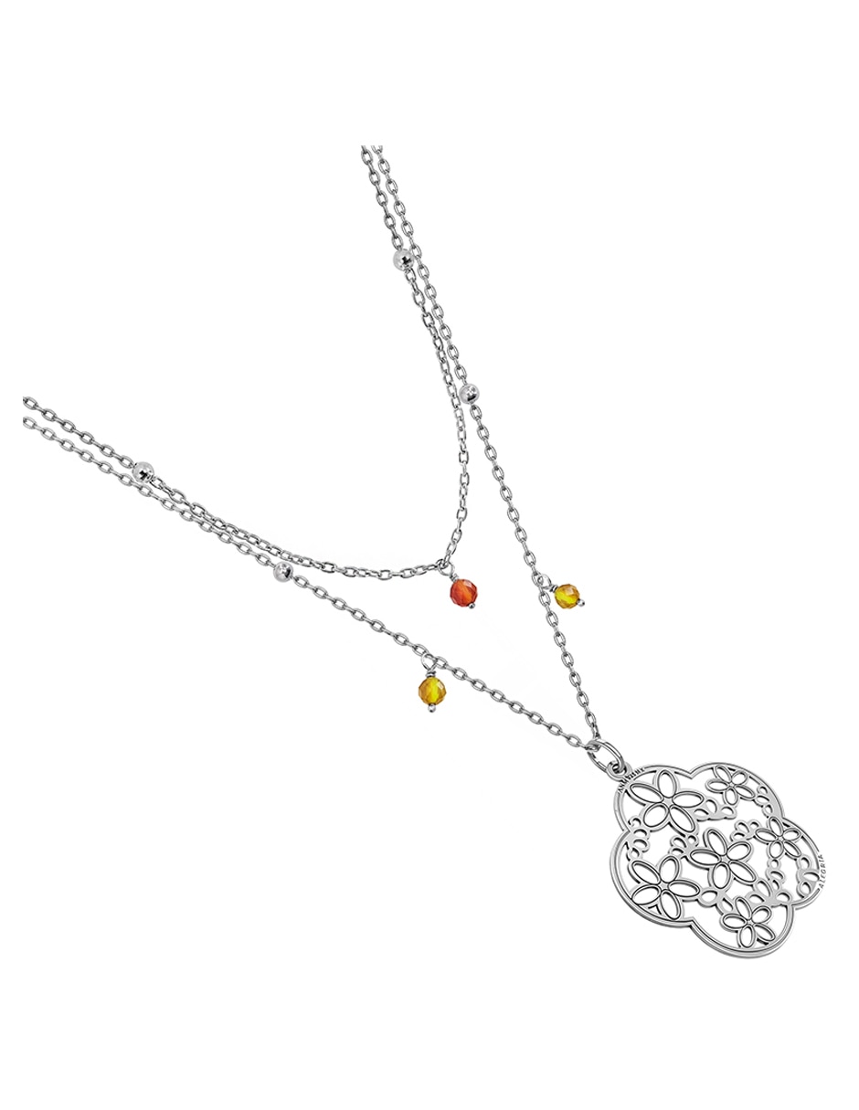 Collar de flor Deseos de plata P 925 2