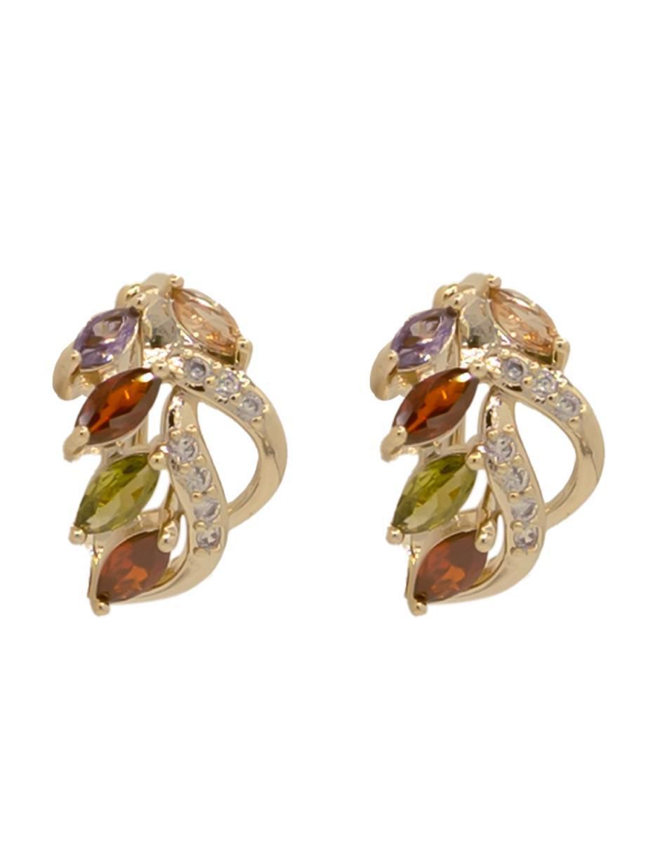 Aretes de círculo con acabado pavé zirconia Aretes de círculo con acabado pavé zirconia