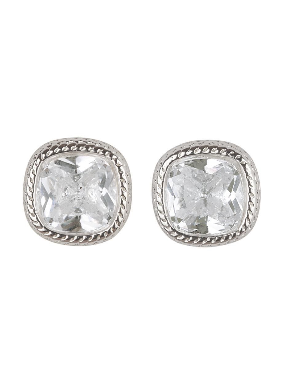 Broqueles "de (si aplica)" cuadrada sin temática luckyly cleo "de" latón 14 k "con acabado" brillante zirconia cúbica