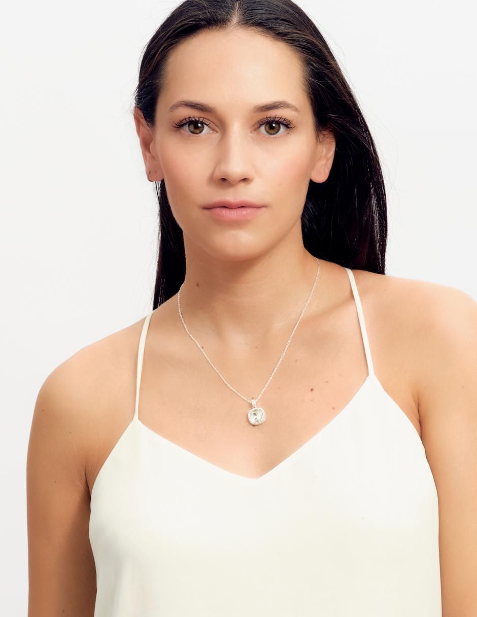 Collar "de (si aplica)" cuadrada luckyly cleo "de" latón 14 k