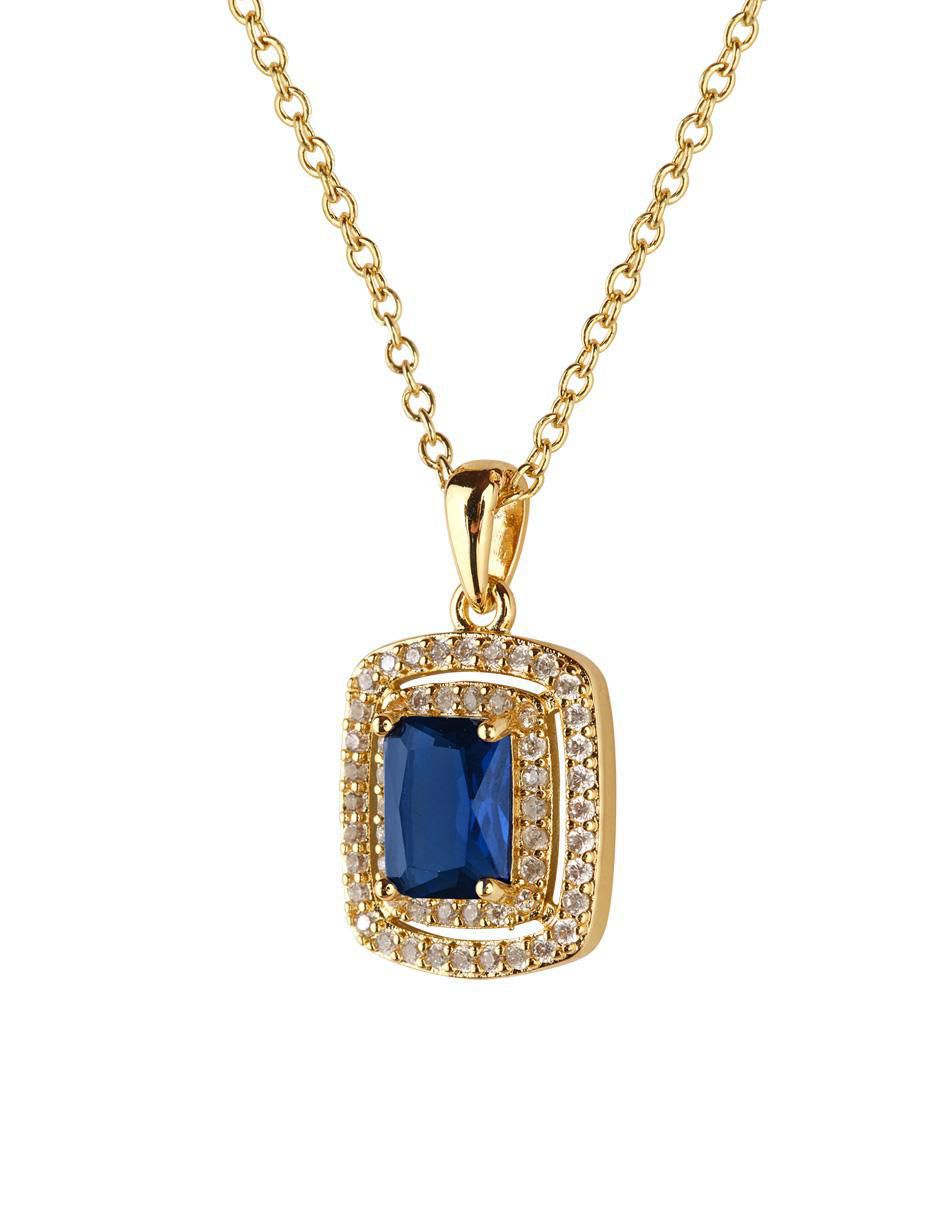 Collar cuadrado Elia de baño de oro 14 K 3