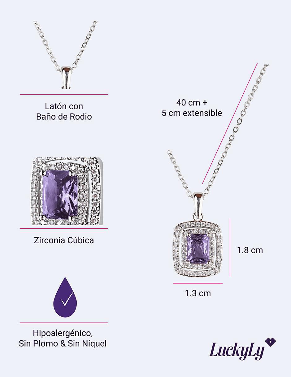 Collar "de (si aplica)" cuadrada luckyly elia "de" latón 14 k