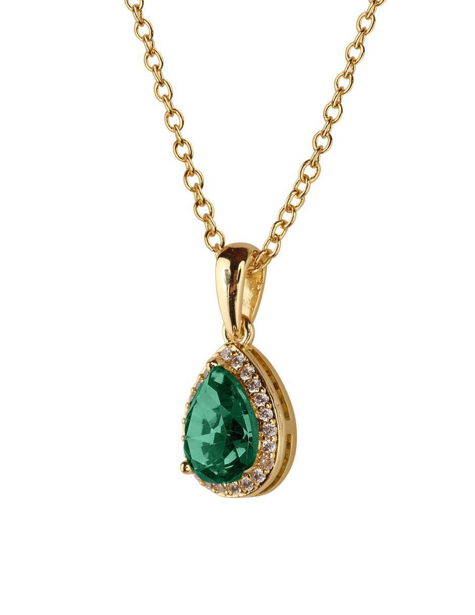 Collar de gota Dory de baño de oro 14 K 3