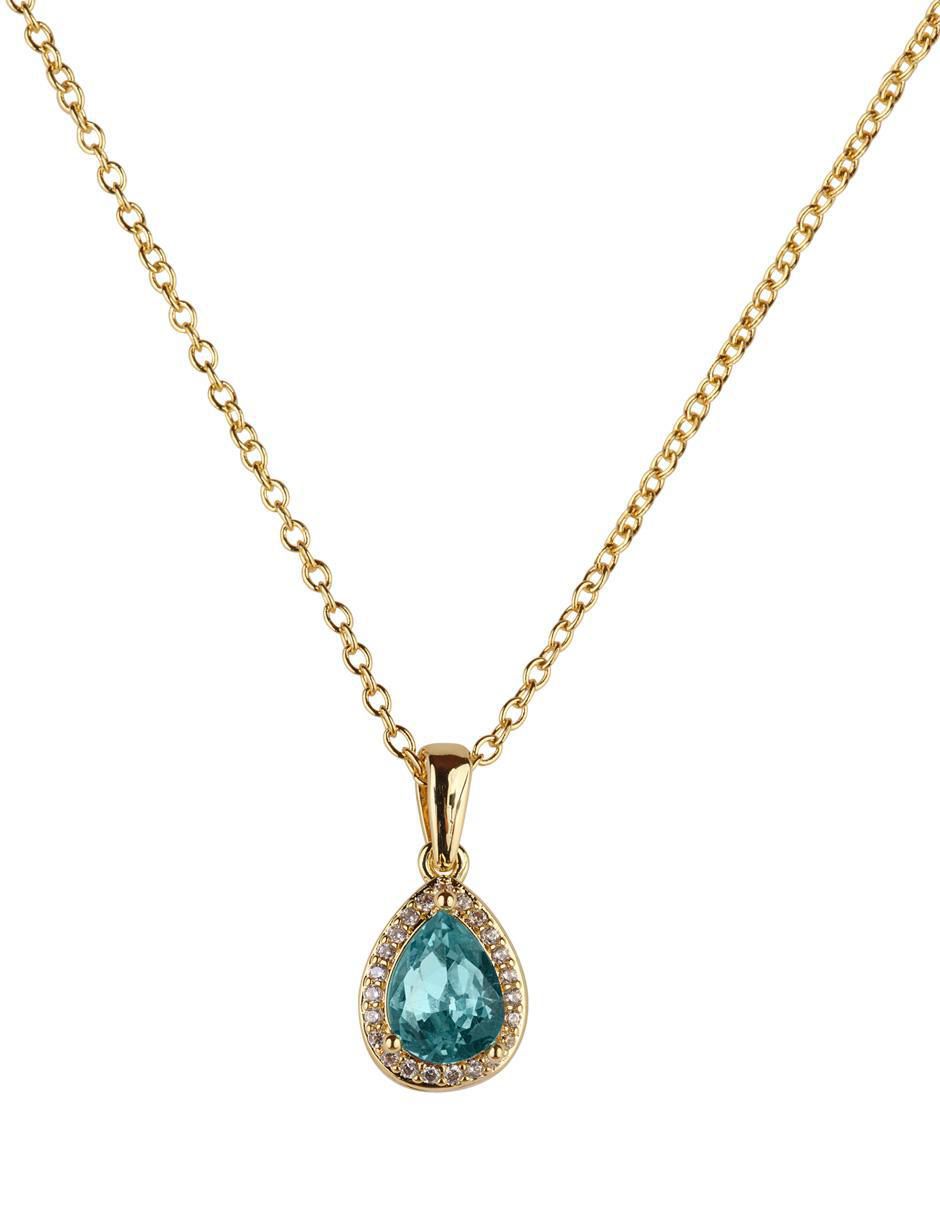 Collar de gota Dory de baño de oro 14 K Collar de gota Dory de baño de oro 14 K