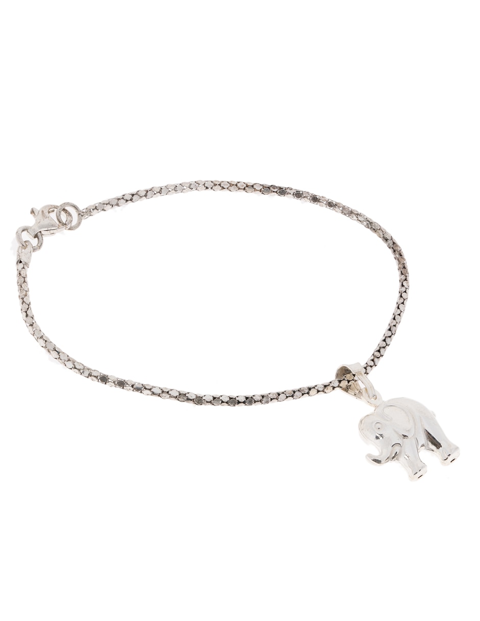 Pulsera de plata p 925 Elefante