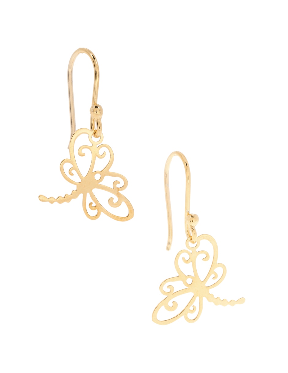 Aretes y collar de libélula Naturaleza de plata P 925 3