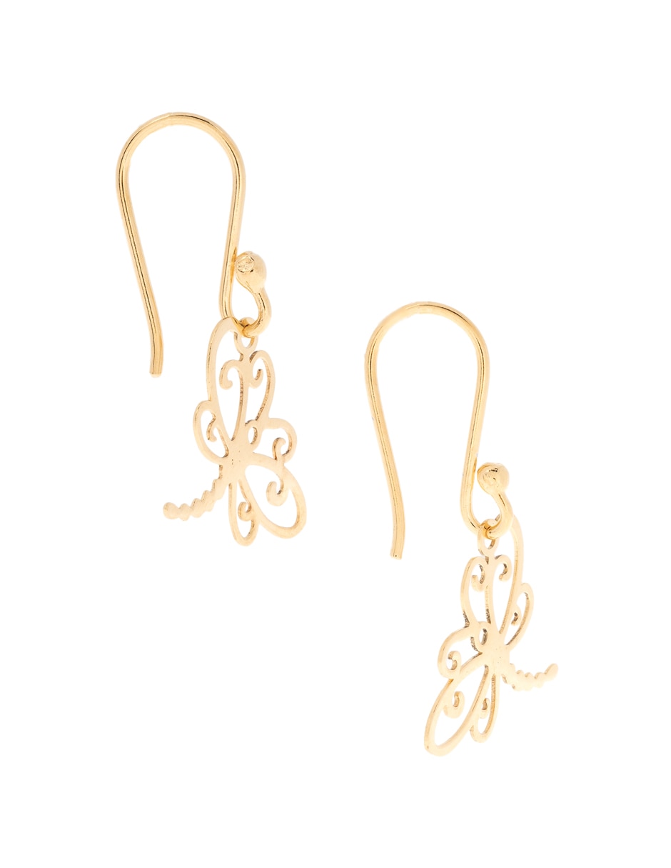 Aretes y collar de libélula Naturaleza de plata P 925 4