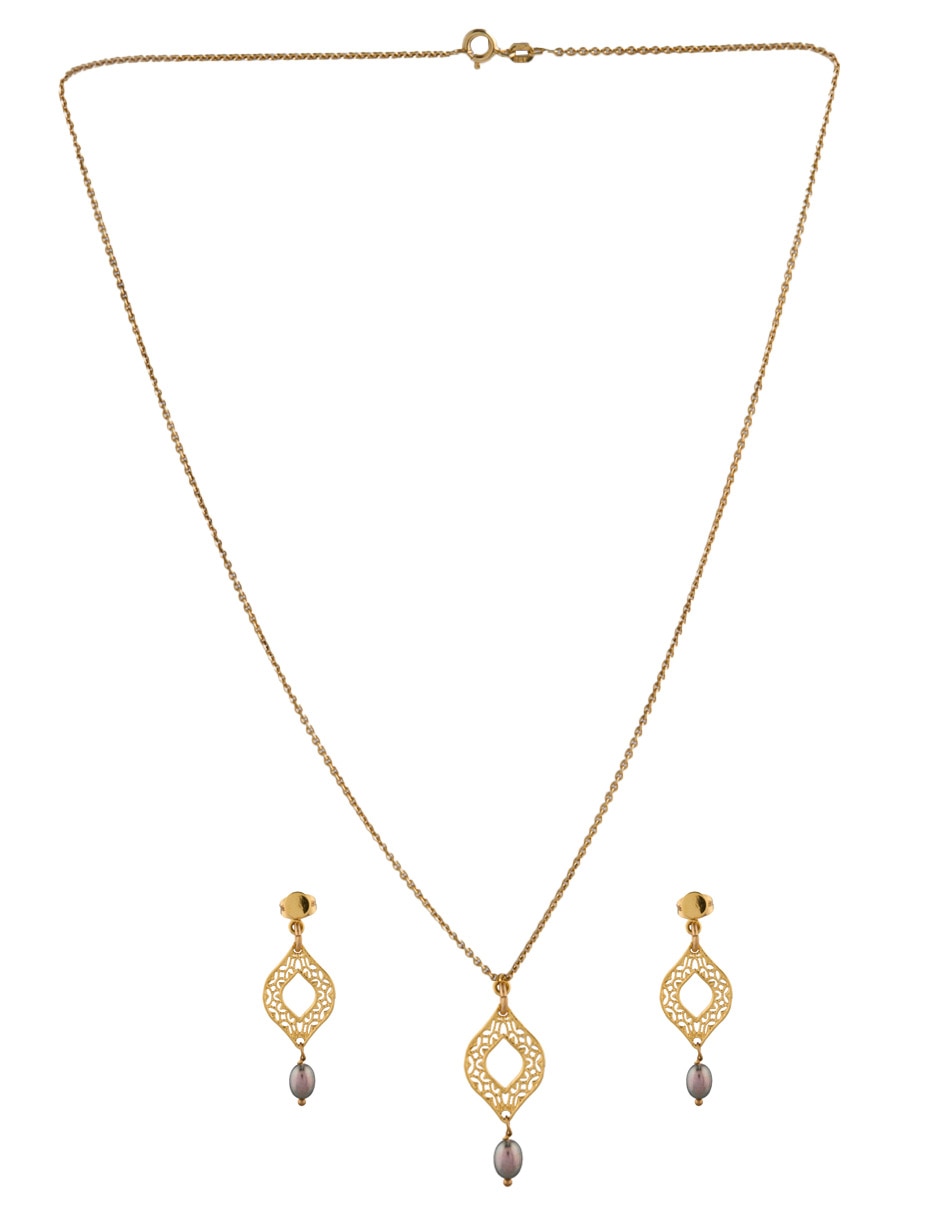 Aretes y collar de plata P 925 ojo de tigre