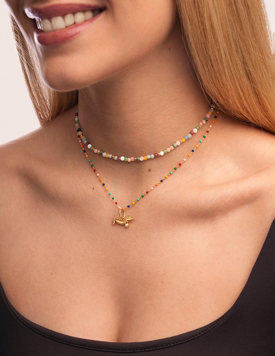Collar Continuidad de plata 18 K 5