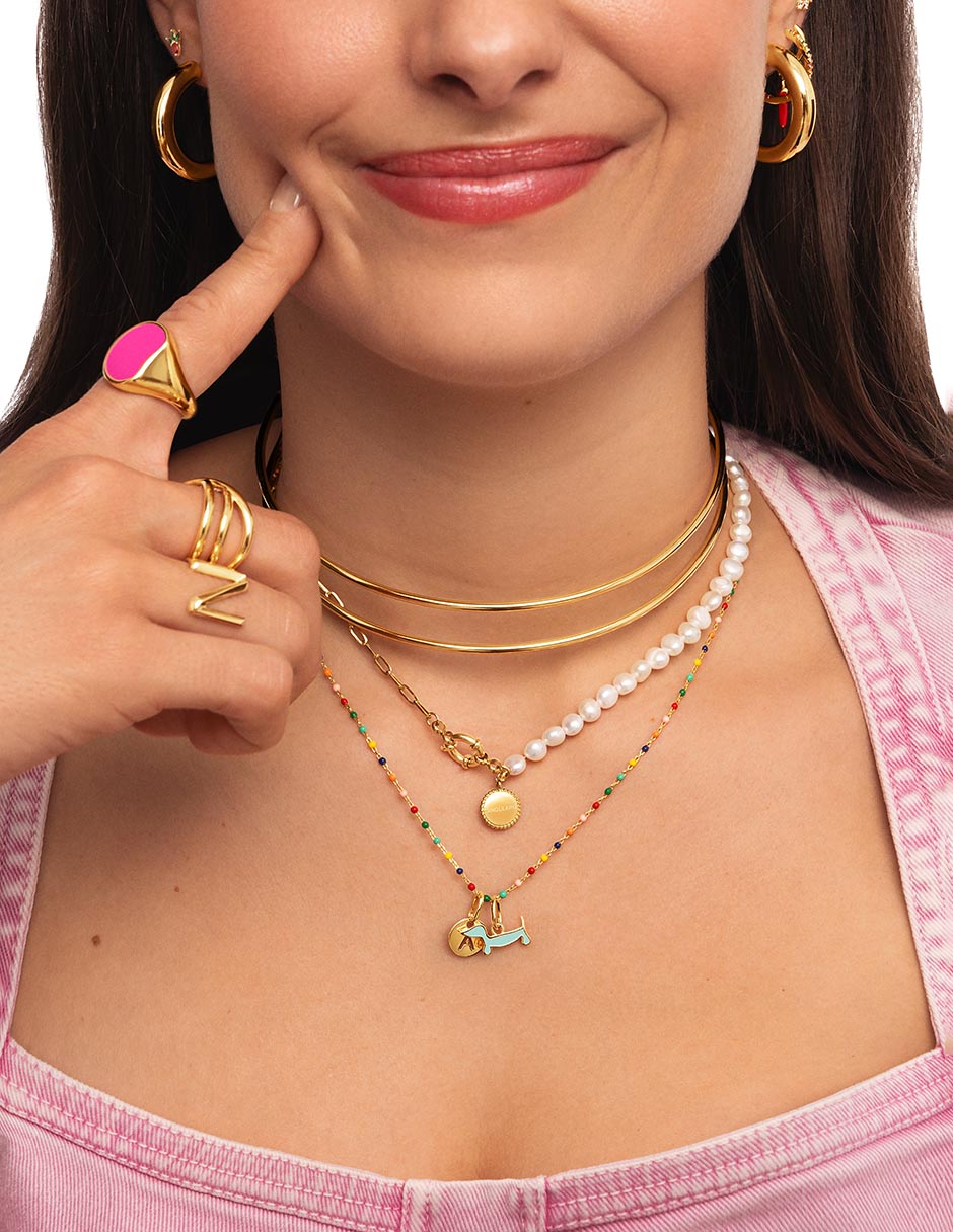 Collar Continuidad de plata 18 K 6