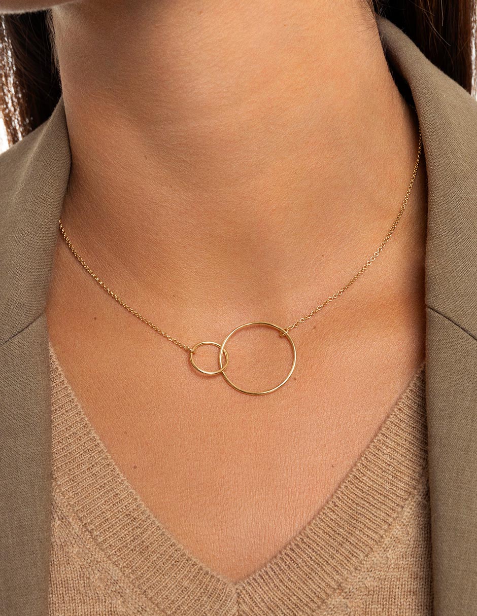 Collar Sister de plata 18 K 3