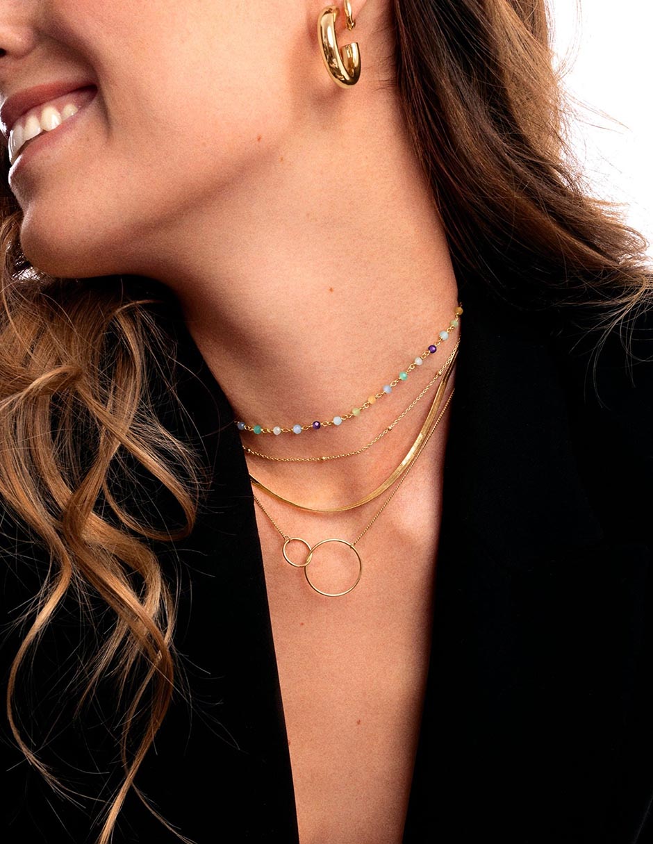 Collar Sister de plata 18 K 4