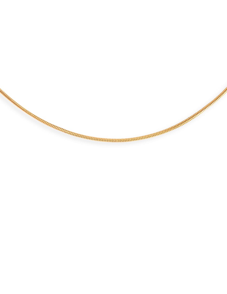 Collar Tail de baño de oro 18 K