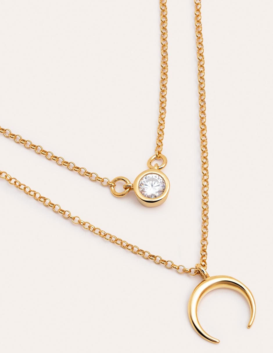 Collar Spark de plata 18 K 2