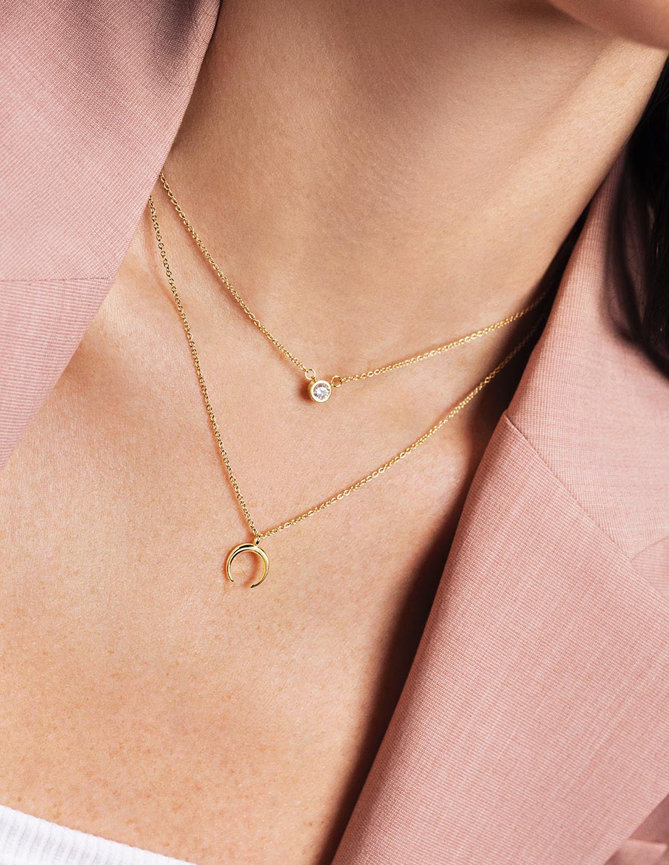 Collar Spark de plata 18 K 3