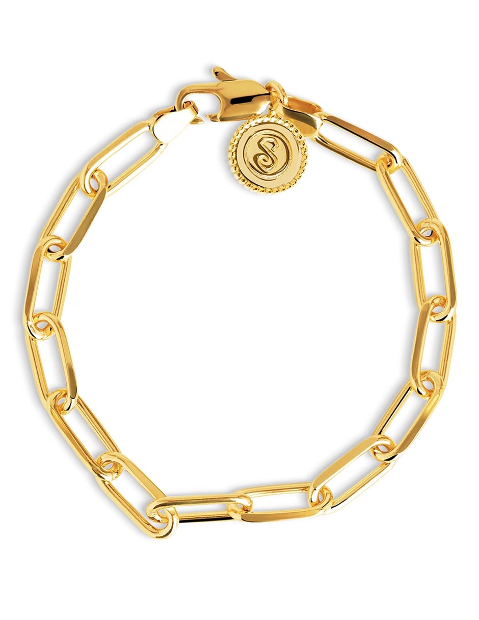Pulsera baño de oro 18 k Link