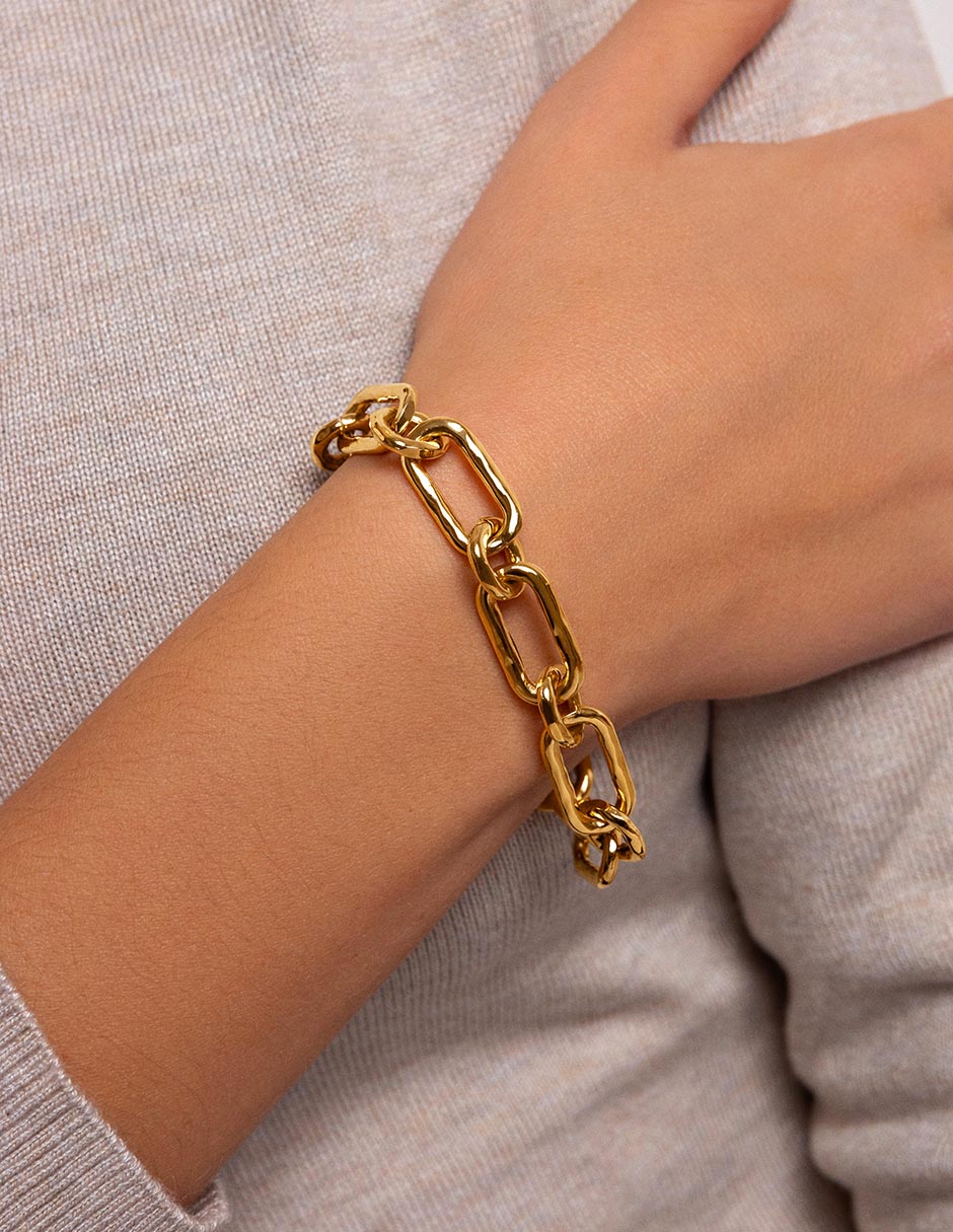 Pulsera baño de oro 18 k Zambia 3