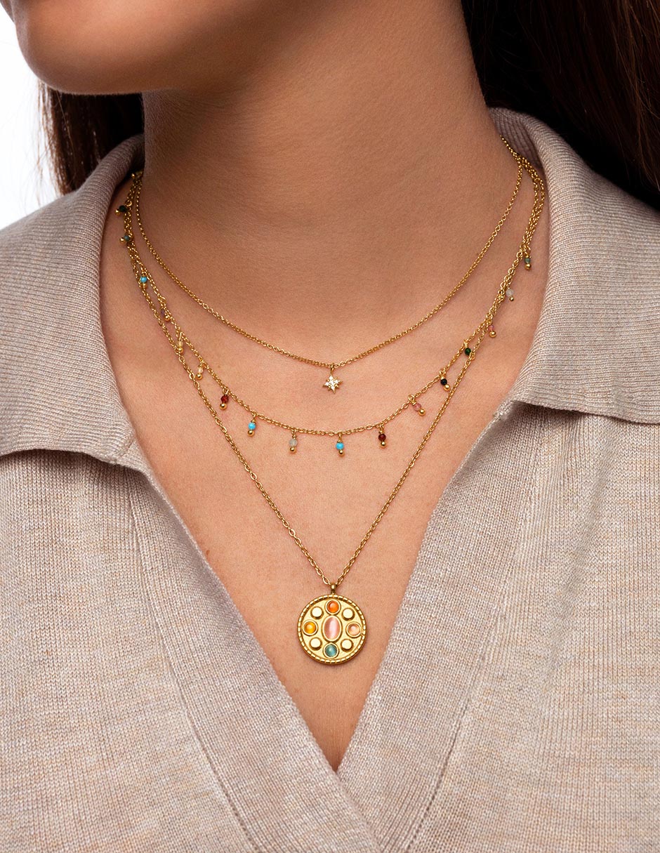 Collar Dark Arts de baño de oro 18 K 6