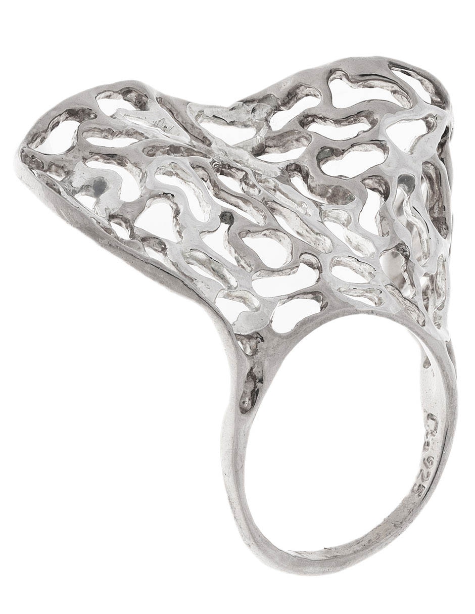 Anillo Arrecife P 925 de plata brillante 3