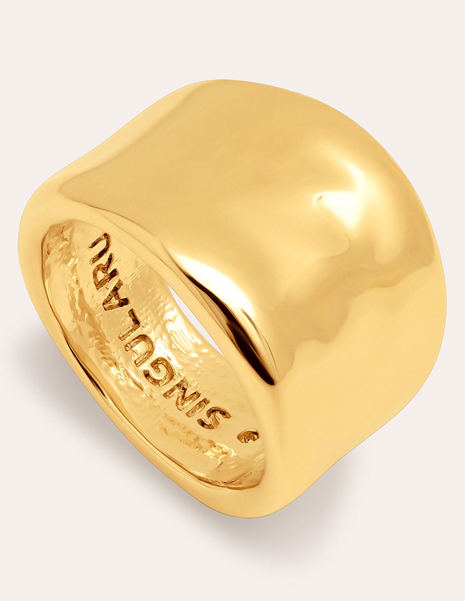 Anillo My Ocean con acabado baño de oro 18 k 2